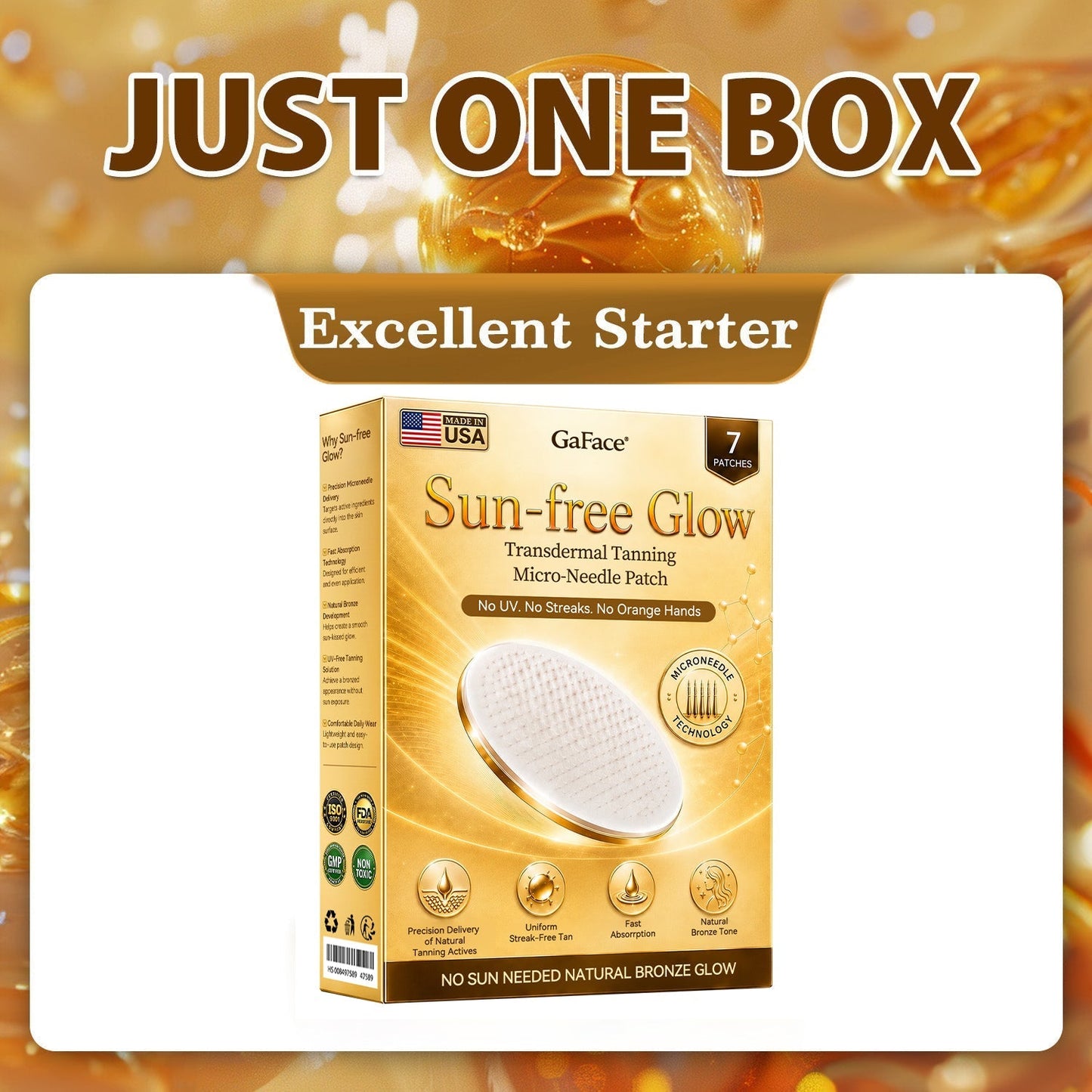๐๐ฎ๐ณ๐ฎ๐ฐ๐ฒยฎ Sunless Natural Glow Transdermal Tanning Micro-Needle Patch