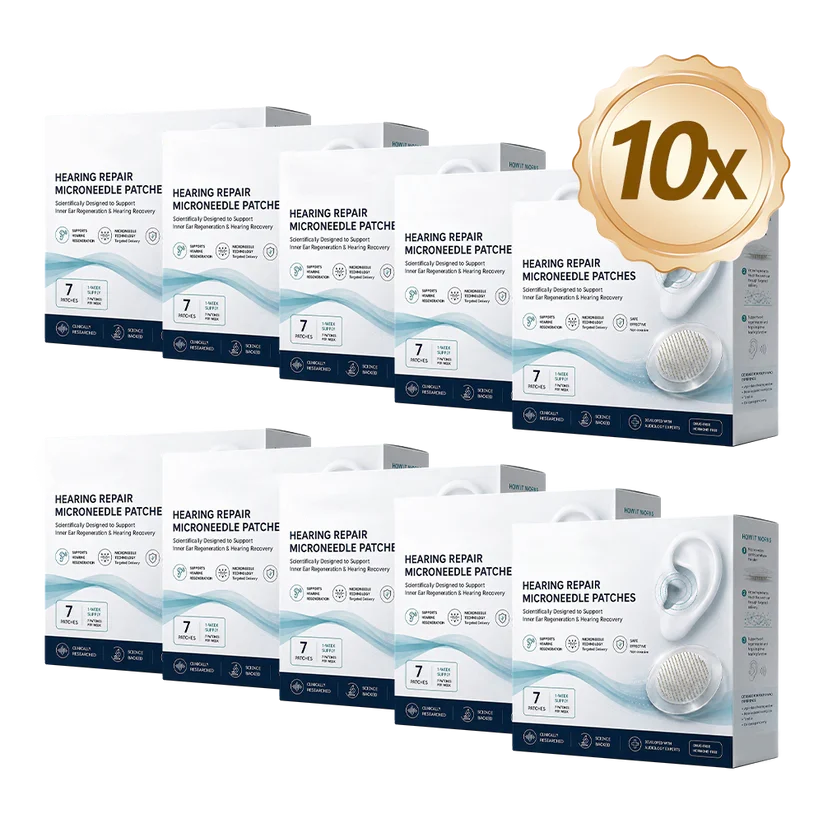 Nuvarynne™ Hearing Repair Microneedle Patches – Advanced Ear Wellness Support Patch for Hearing Health, Sound Clarity, Ear Comfort & Daily Listening Support