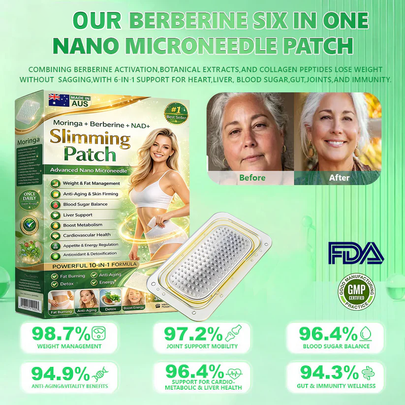 Berberine Slimming Microneedle Patch | 10-in-1 Weight Management Support *R