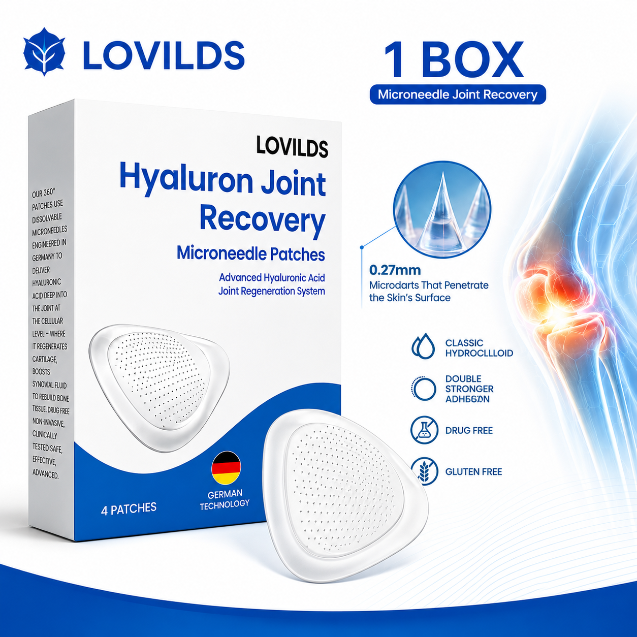 LOVILDS® Hyaluron Joint Recovery Patches*R