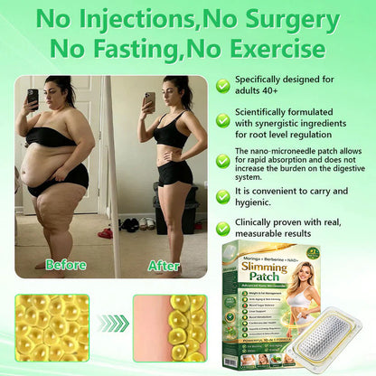 Berberine Slimming Microneedle Patch | 10-in-1 Weight Management Support