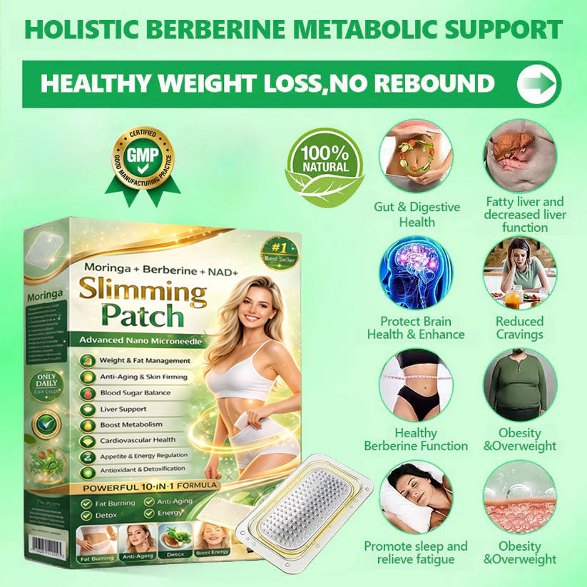Berberine Slimming Microneedle Patch | 10-in-1 Weight Management Support