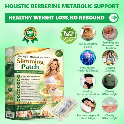Berberine Slimming Microneedle Patch | 10-in-1 Weight Management Support