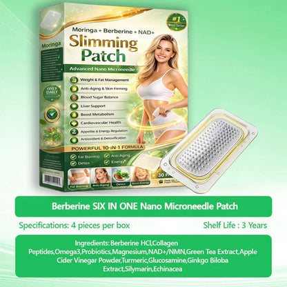 Berberine Slimming Microneedle Patch | 10-in-1 Weight Management Support
