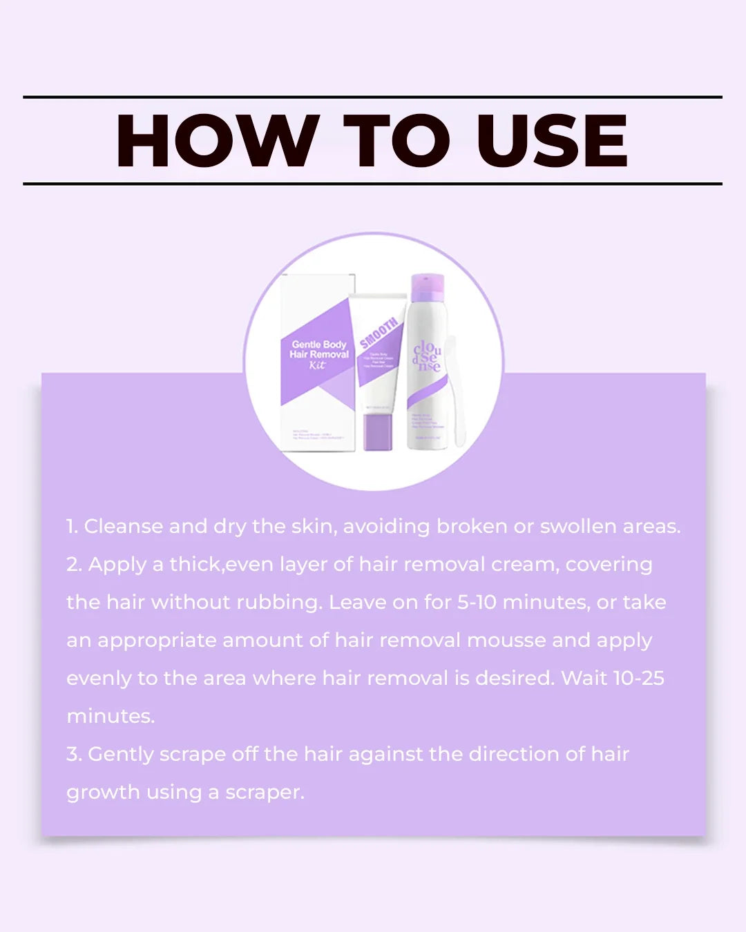 Hair Removal Cream & Mousse Set – Pain-Free, Gentle & Fast for Sensitive Skin