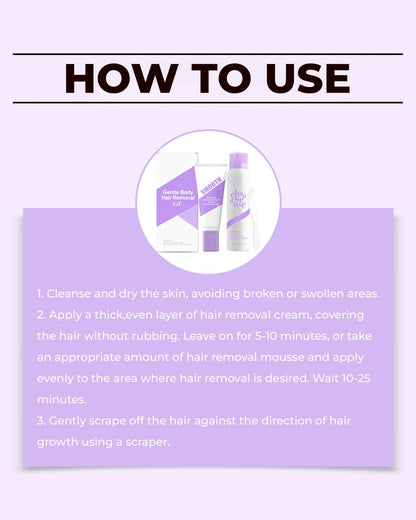 Hair Removal Cream & Mousse Set – Pain-Free, Gentle & Fast for Sensitive Skin