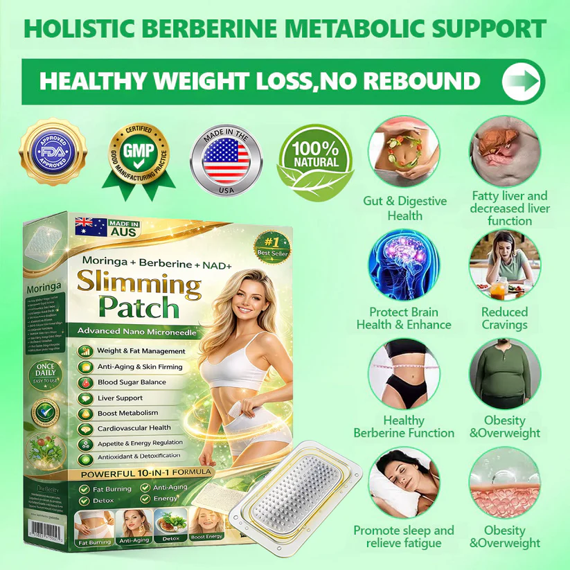 Berberine Slimming Microneedle Patch | 10-in-1 Weight Management Support *R
