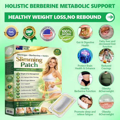 Berberine Slimming Microneedle Patch | 10-in-1 Weight Management Support *R