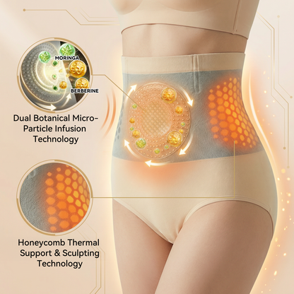 PAURAJU® Moringa & Berberine 4-In-1 Sculpting Shorts – Advanced Micro-Particle Body Shaper for Waist Slimming, Tummy Control, Metabolism Support & Everyday Comfort