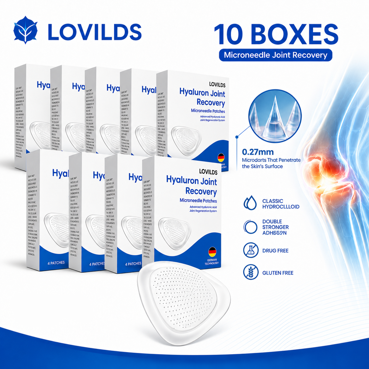 LOVILDS® Hyaluron Joint Recovery Patches*R