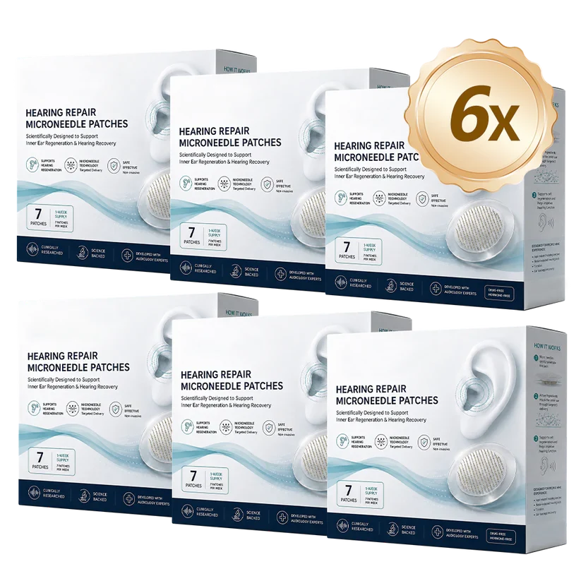 Nuvarynne™ Hearing Repair Microneedle Patches – Advanced Ear Wellness Support Patch for Hearing Health, Sound Clarity, Ear Comfort & Daily Listening Support