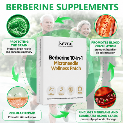 Doctor Recommended 🌟 | Kevrai® Berberine 10-in-1 Nano Microneedle Patch | ✅ Science-Backed Formula | 10-in-1 Advanced Blend | Visible Results in 7 Days 🏅