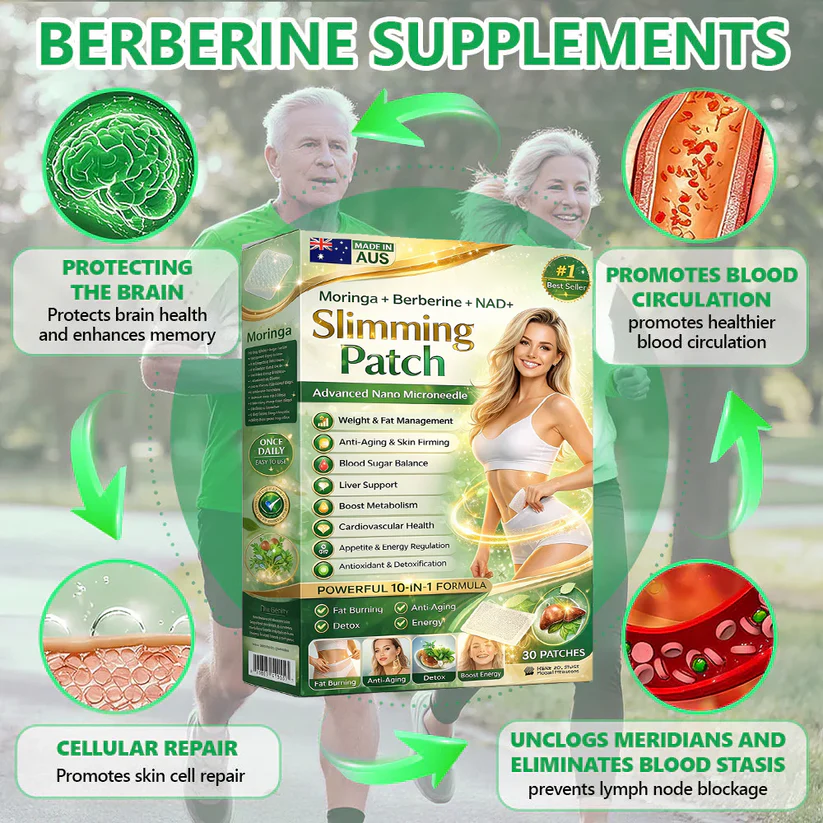 Berberine Slimming Microneedle Patch | 10-in-1 Weight Management Support *R