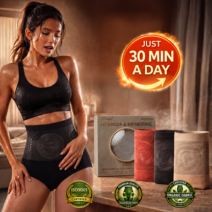 PAURAJU? 2026 Moringa Berberine Sculpting Shorts | 4-In-1 High Compression Waist Trainer, Body Shaping Shapewear for Women, Tummy Control & Contour Support