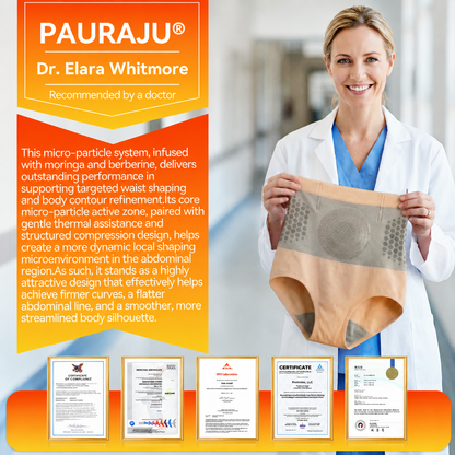 PAURAJU® Moringa & Berberine 4-In-1 Sculpting Shorts – Advanced Micro-Particle Body Shaper for Waist Slimming, Tummy Control, Metabolism Support & Everyday Comfort