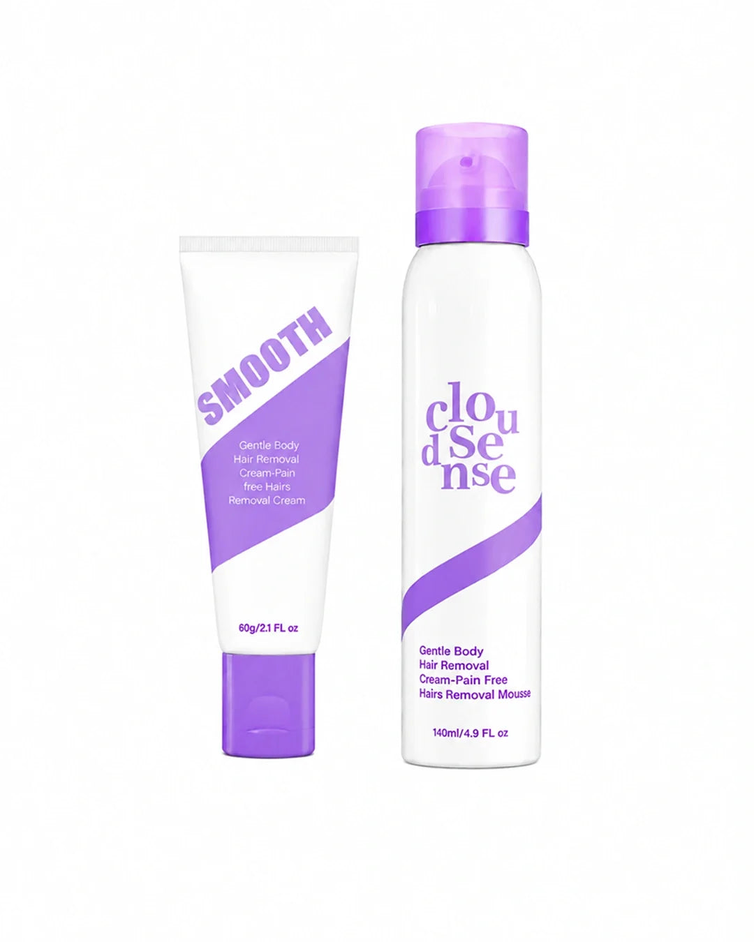 Hair Removal Cream & Mousse Set – Pain-Free, Gentle & Fast for Sensitive Skin