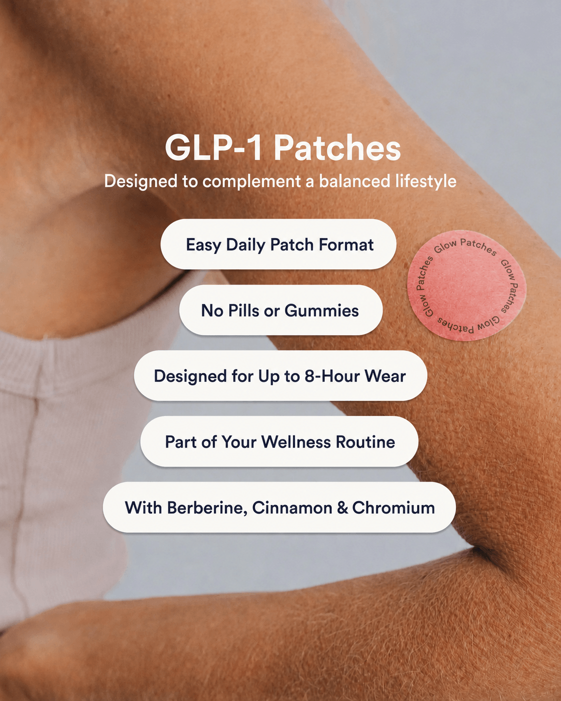 GLP-1 Weight Loss Patches – Metabolism & Appetite Control | Easy Daily Wear