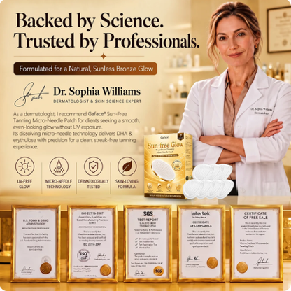 𝗚𝗮𝗳𝗮𝗰𝗲® Sunless Natural Glow Transdermal Tanning Micro-Needle Patch