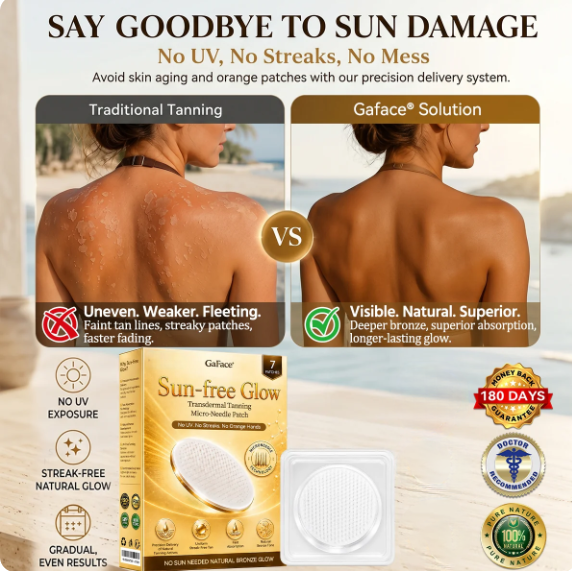 𝗚𝗮𝗳𝗮𝗰𝗲® Sunless Natural Glow Transdermal Tanning Micro-Needle Patch